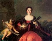 Jjean-Marc nattier Portrait of Philippine elisabeth d'Orleans or her sister Louise Anne de Bourbon painting